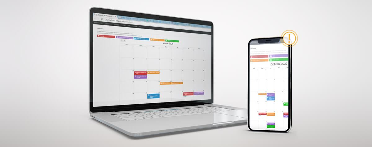 Calendario de administración de flotas